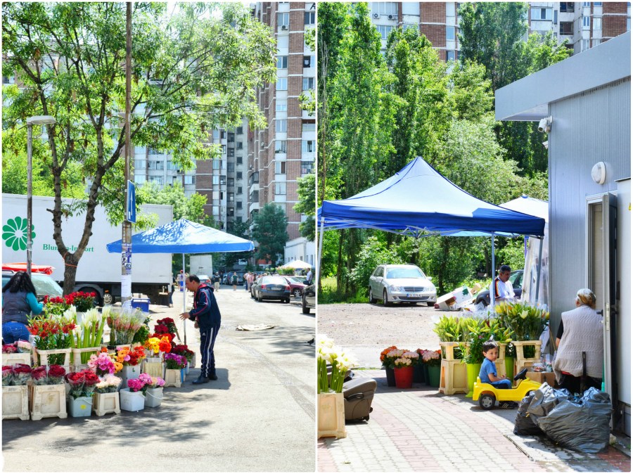 The flower market in Sofia